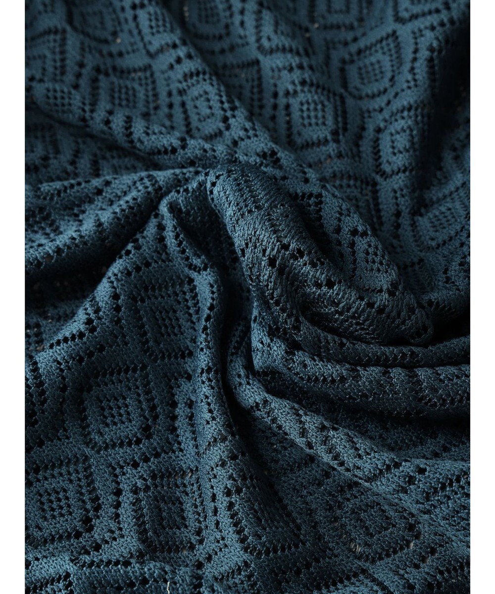 earth music&ecology レースバンドカラーシャツ 