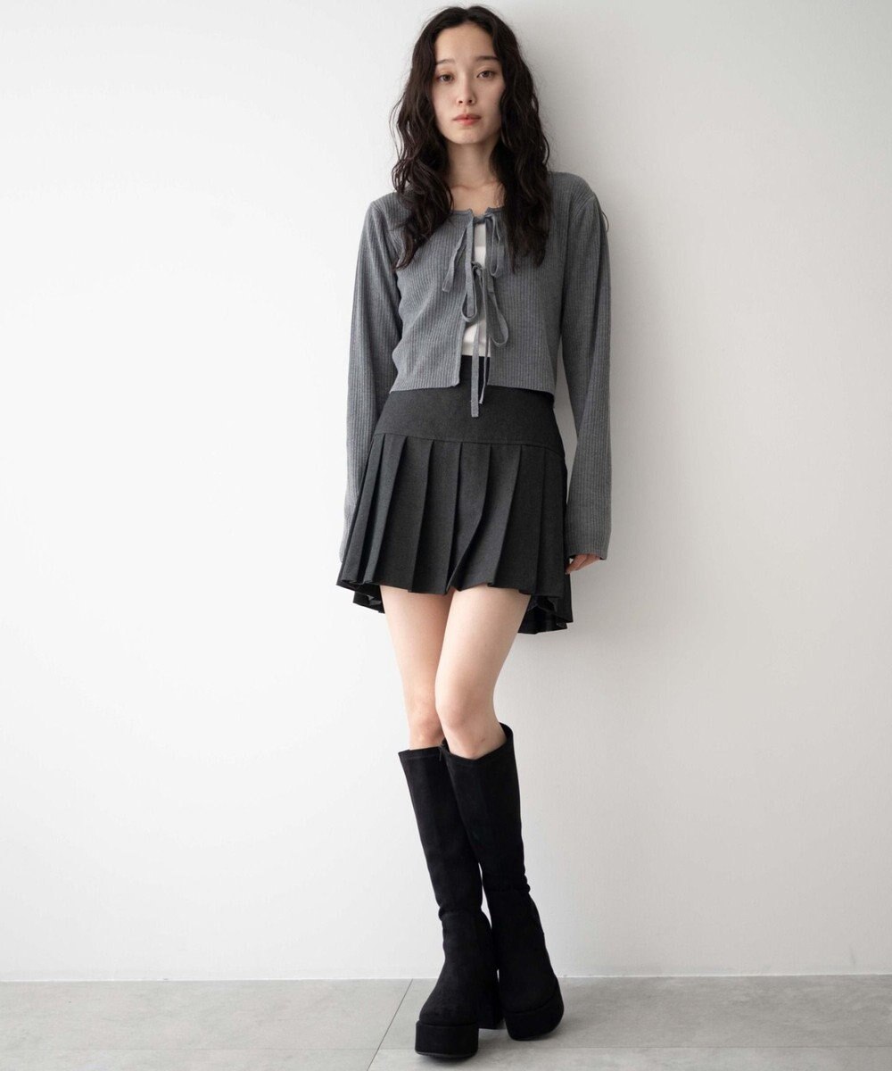 WEGO ストーム付きワイドヒールロングブーツ 