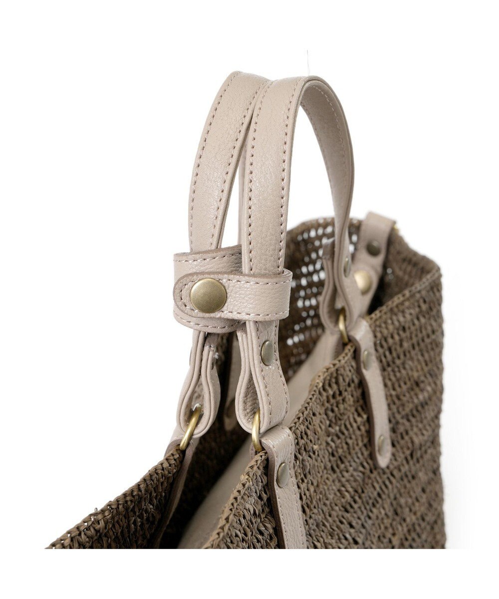 IBIZA ラフィア　2WAYバッグ（草木染め） 