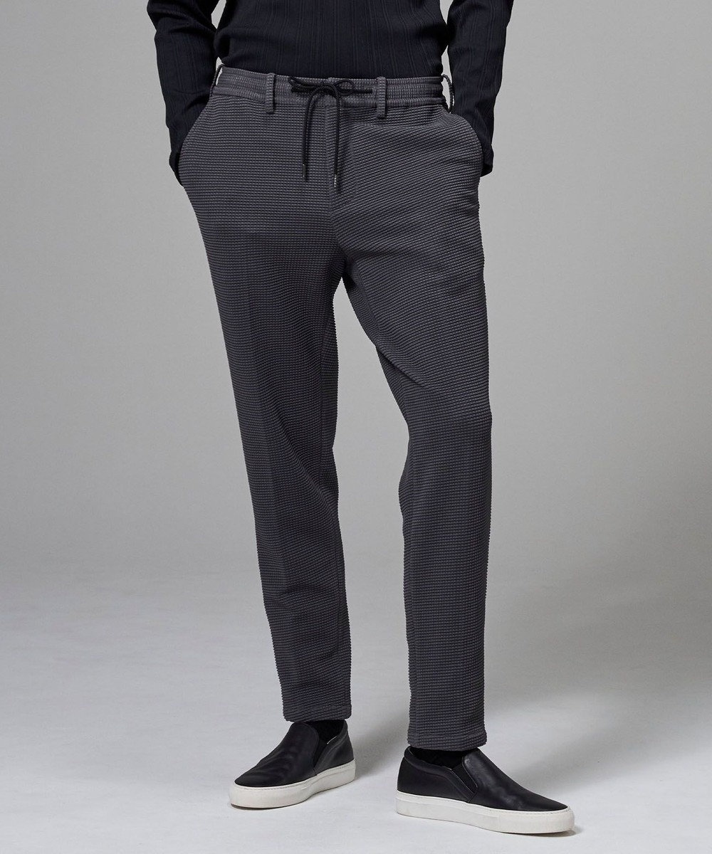 JOSEPH HOMME 【オリジナル素材 /ウエストゴム仕様】ライトタックジャージー  ドロスト付テーパードパンツ / PEGG CONVERTIBLE 