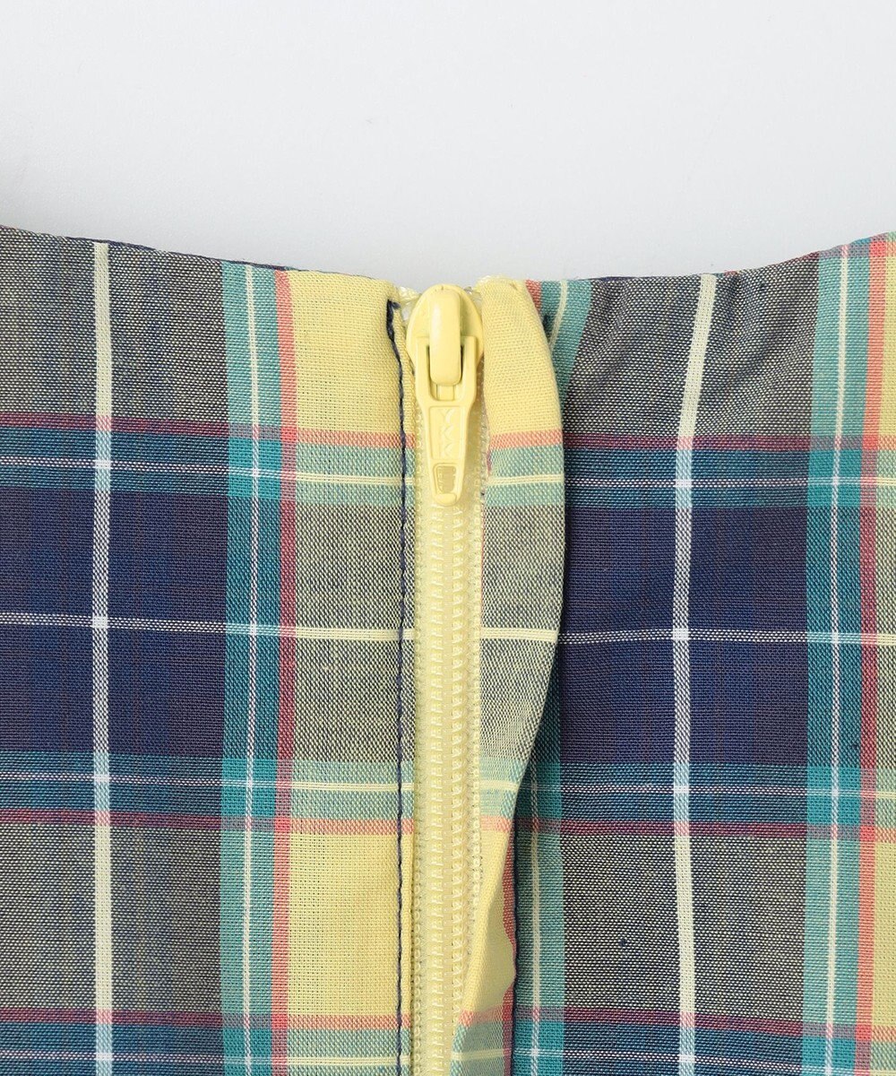 組曲 KIDS 【110-140㎝】チェックフリル ワンピース 