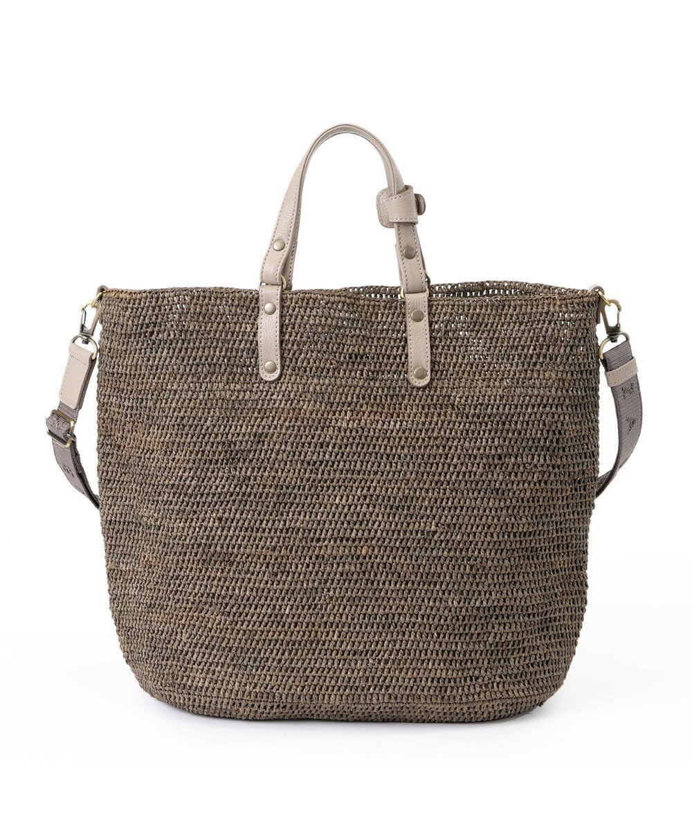 IBIZA ラフィア　2WAYバッグ（草木染め） 