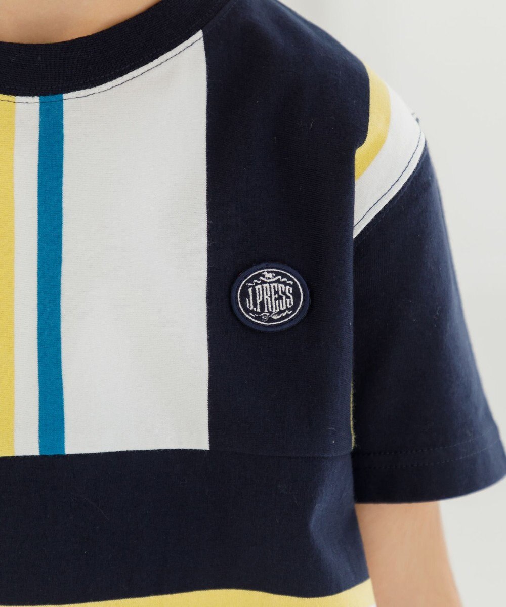 J.PRESS KIDS 【140-170cm】50/2 マルチボーダー Tシャツ 