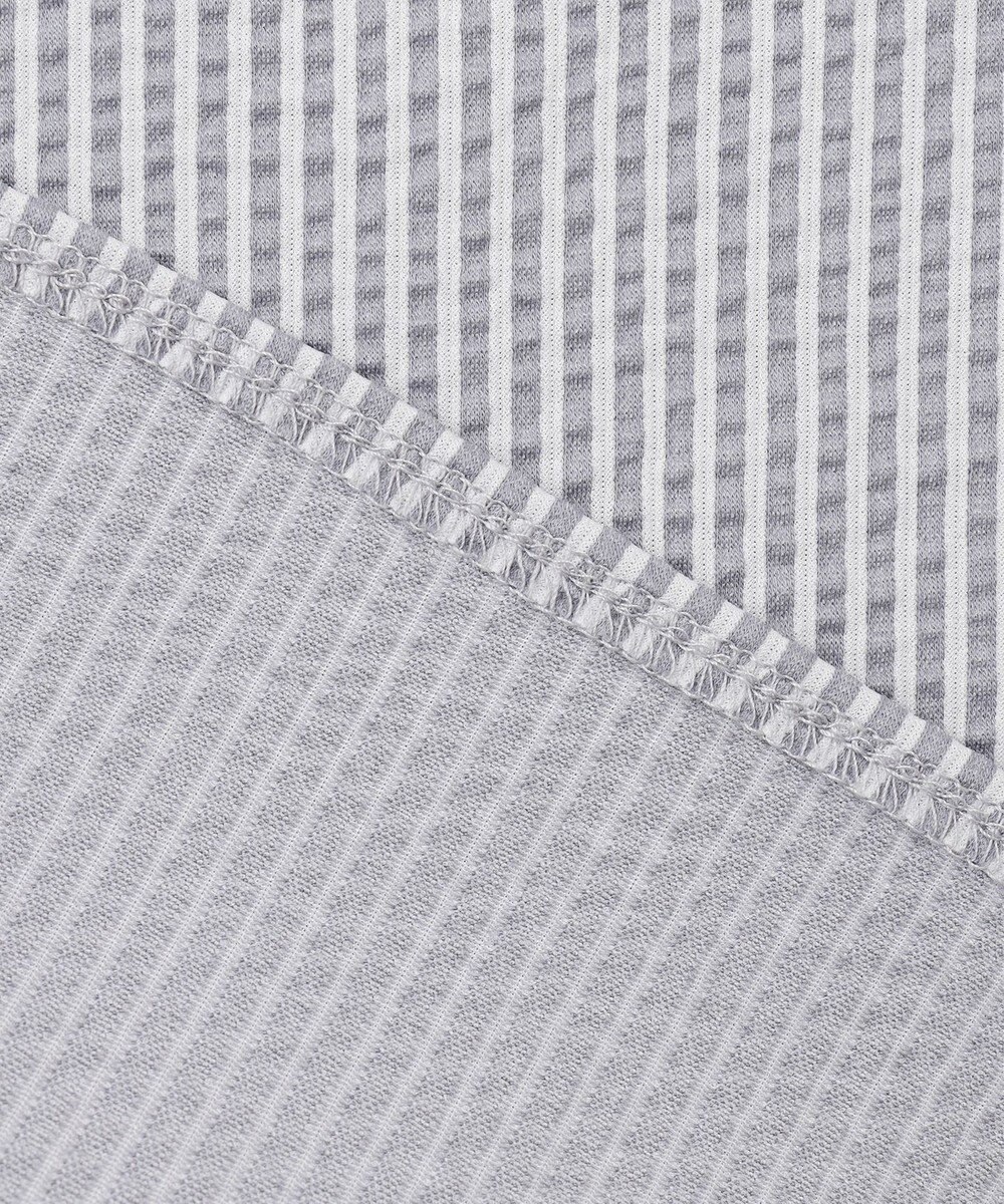 ANY SIS L 【洗える】ランタンスリーブサッカー ブラウス 