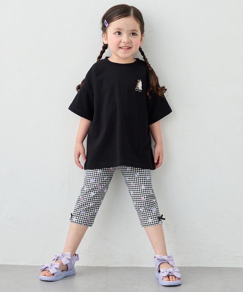 ANY KIDS 【綿100%】バックプリント オーバーサイズTシャツ 