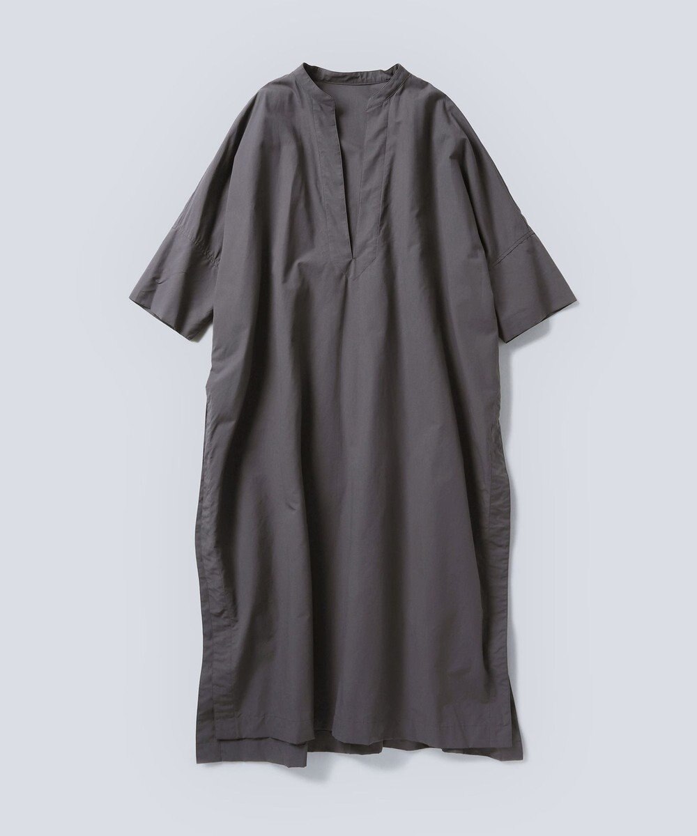 WHITE MAILS COTTON PAPER COMPACT POPLIN KAFTAN ドレス 