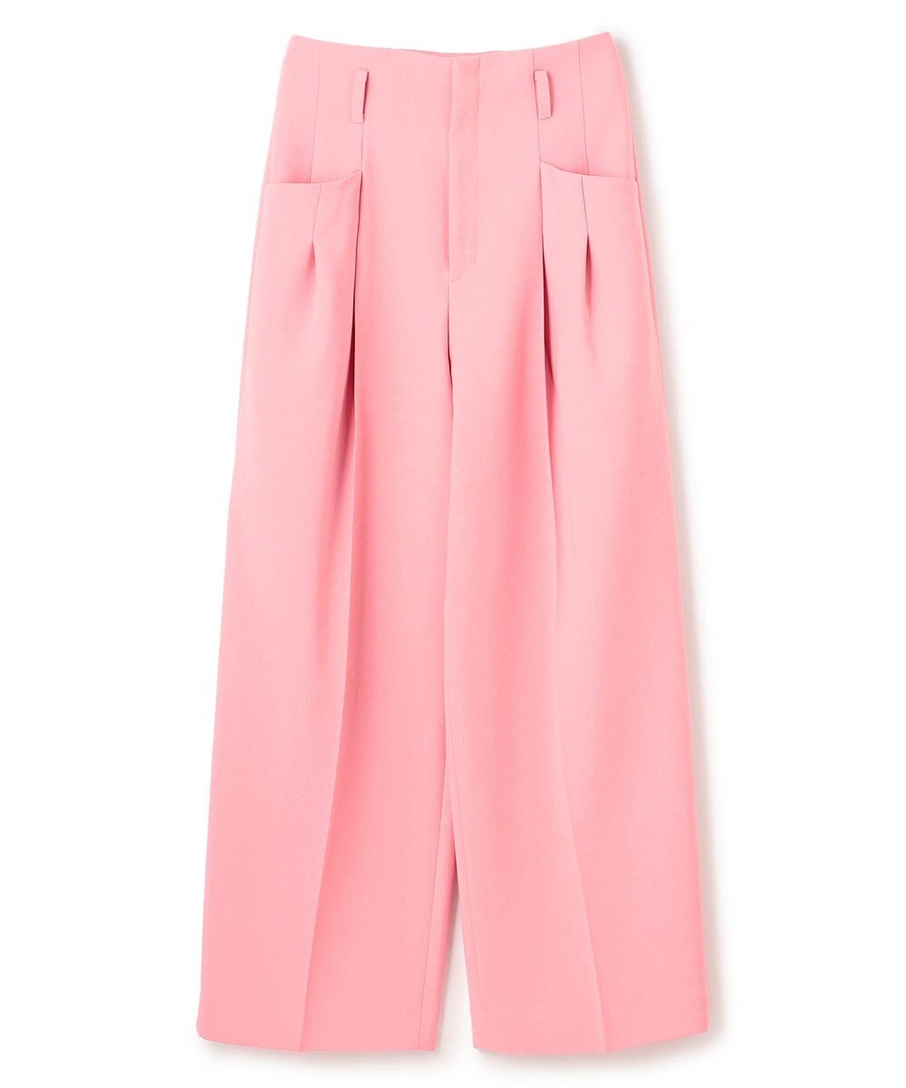 BEIGE， LAC / 2WAYストレッチワイドタックパンツ 