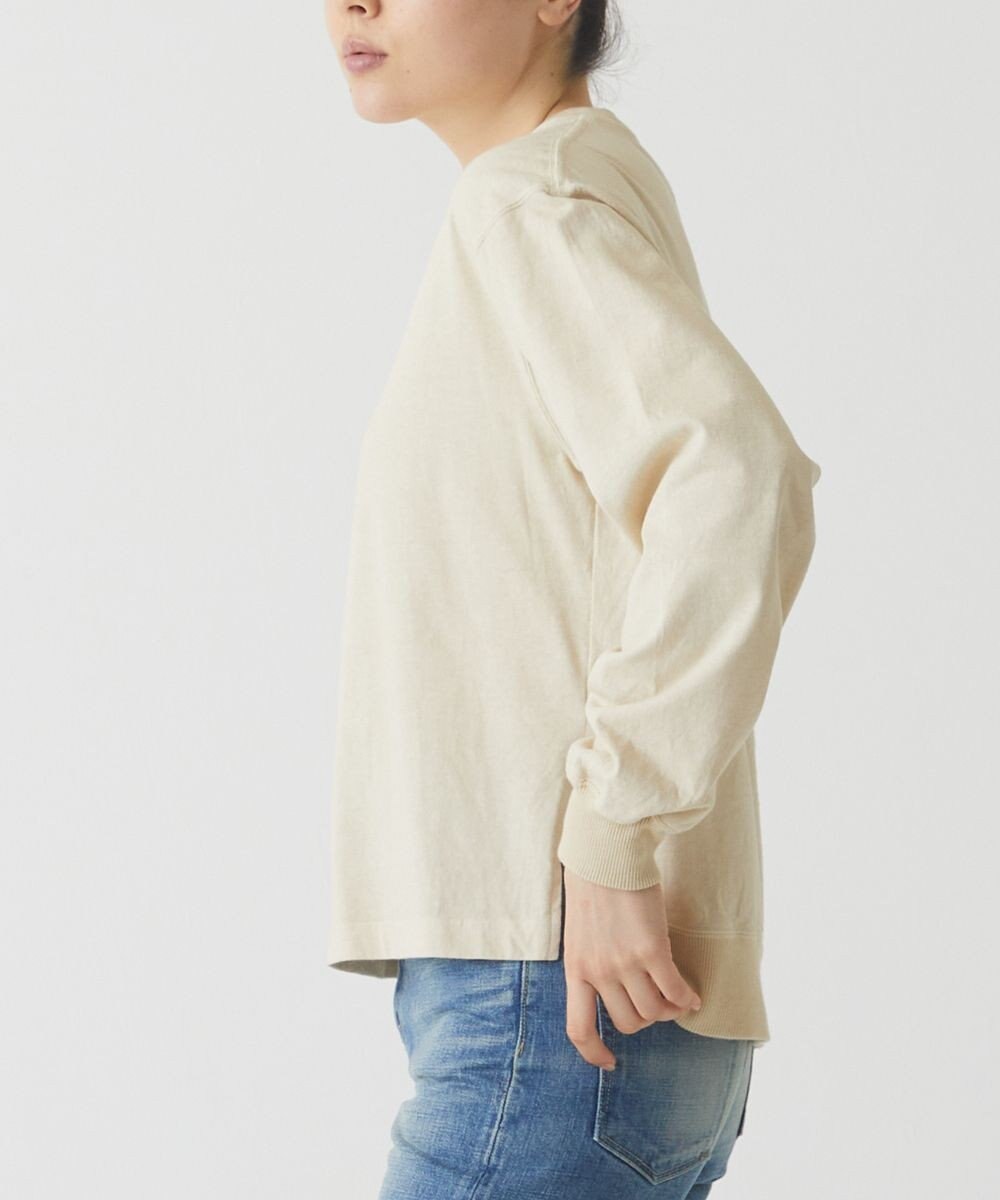 caqu caqu x good on short sleeve pocket tee サイドスリット入りL/S tee 