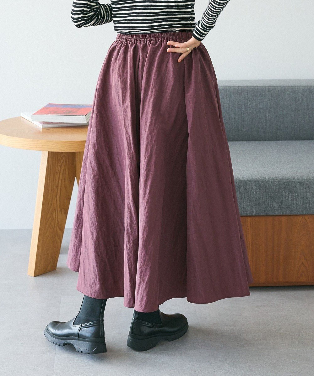 CRAFT STANDARD BOUTIQUE ナイロンワークギャザースカート 