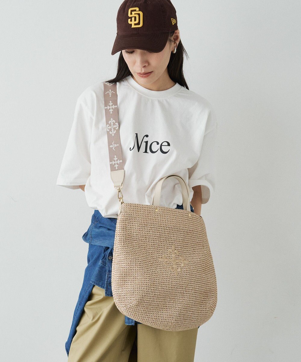 russet スリム2WAYトートバッグ <ナイロンラフィア>(CE-1717-WEB) 