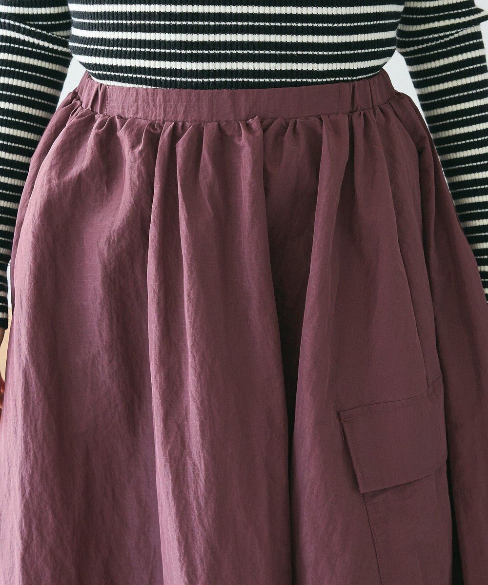 CRAFT STANDARD BOUTIQUE ナイロンワークギャザースカート 