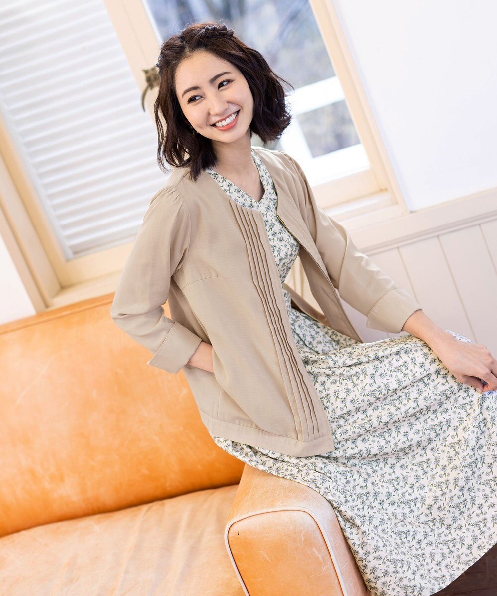 Tiaclasse 【洗える】華やかに着こなせる花柄ワンピース 