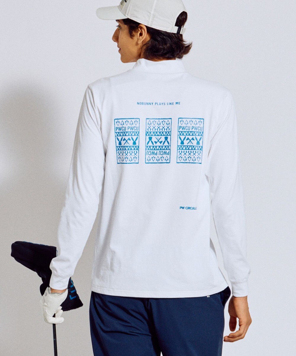 PW CIRCULUS 【吸水速乾 / UV遮蔽率99.5% UVカット / ストレッチ】【MEN】DELFT ロングスリーブモックT ゴルフ 