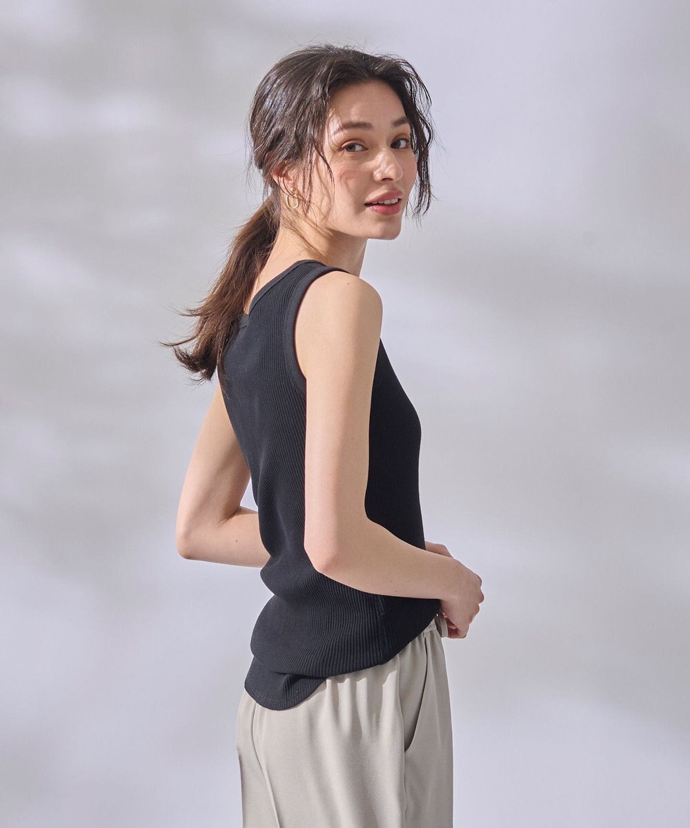 ANY L リブタンクトップ 