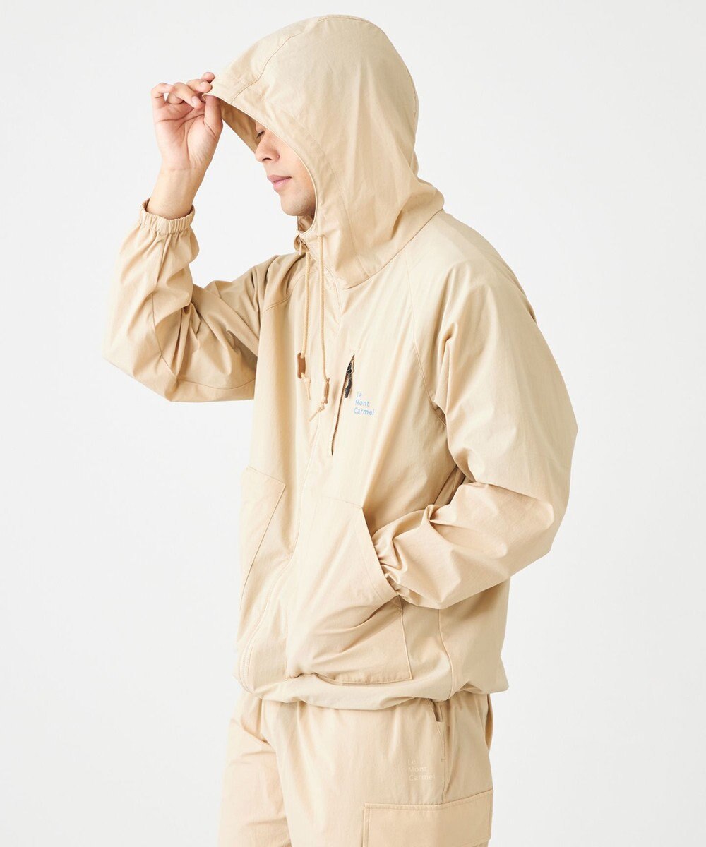 SHARE PARK MENS 【撥水・UVカット・ストレッチ・軽量 】パッカブルマウンテンパーカー（Lサイズ） 