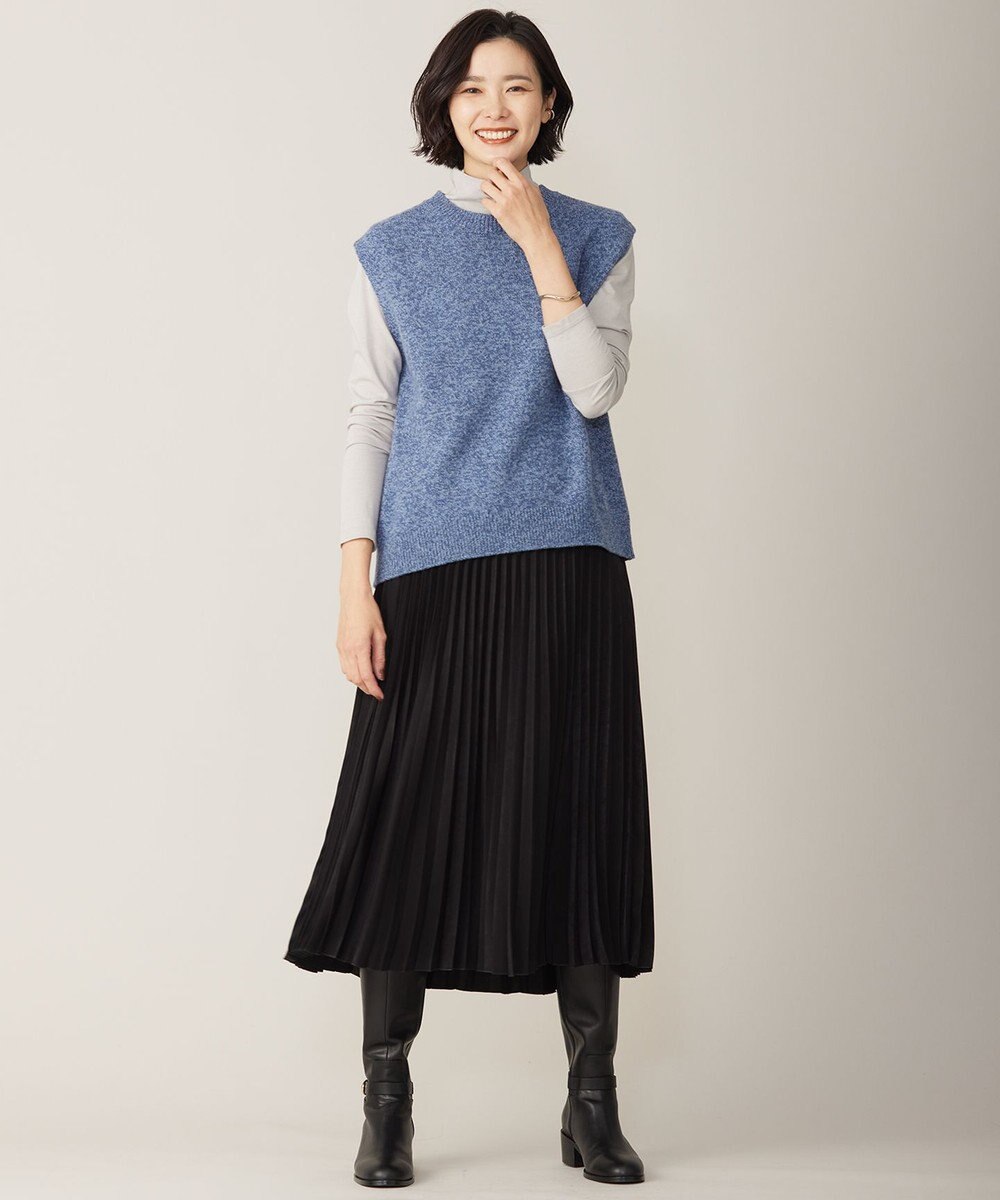 J.PRESS LADIES ウールジャージー  タートルネック カットソー 