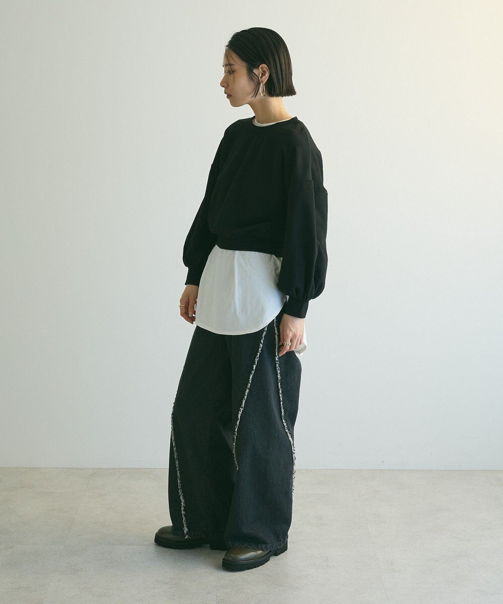 Green Parks ａ．バックレースアップスウェット 