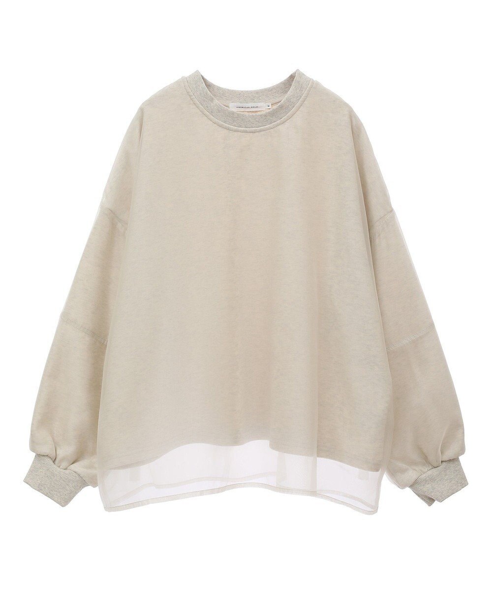 AMERICAN HOLIC オーガンジーレイヤードスウェット 