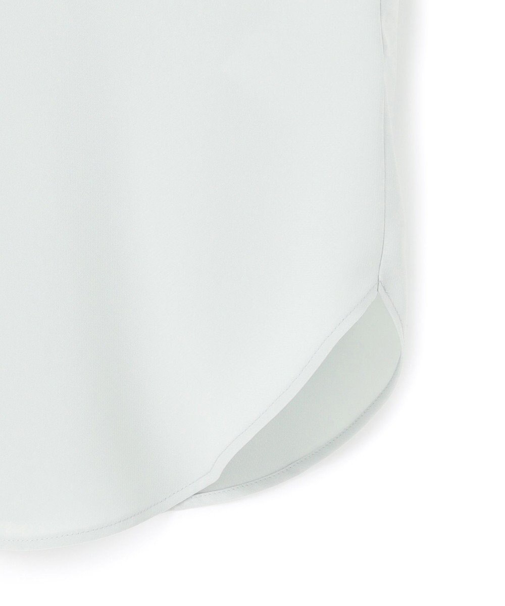 ICB L 【人気のため新色追加・接触冷感・UVケア・速乾・洗える】BackSatinAmunzen 5分袖バンドカラーブラウス 