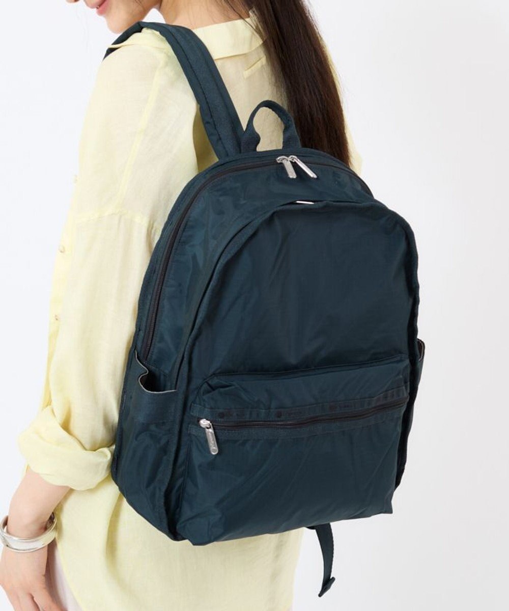 LeSportsac ROUTE BACKPACK/ミッドナイトグリーン 