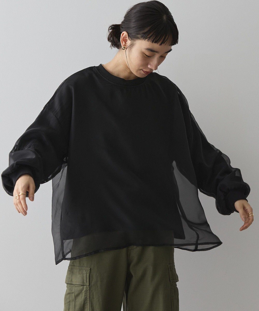 AMERICAN HOLIC オーガンジーレイヤードスウェット 