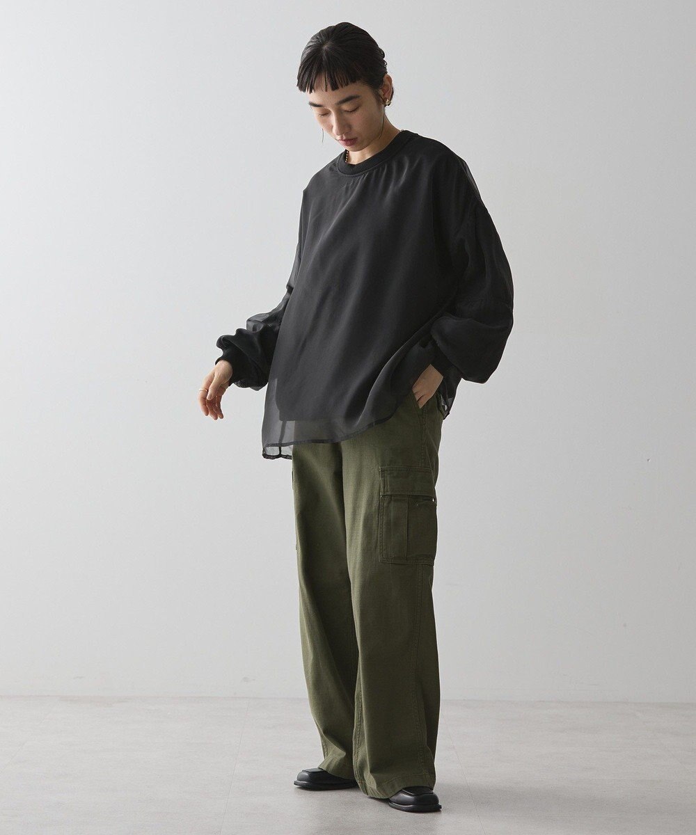 AMERICAN HOLIC オーガンジーレイヤードスウェット 