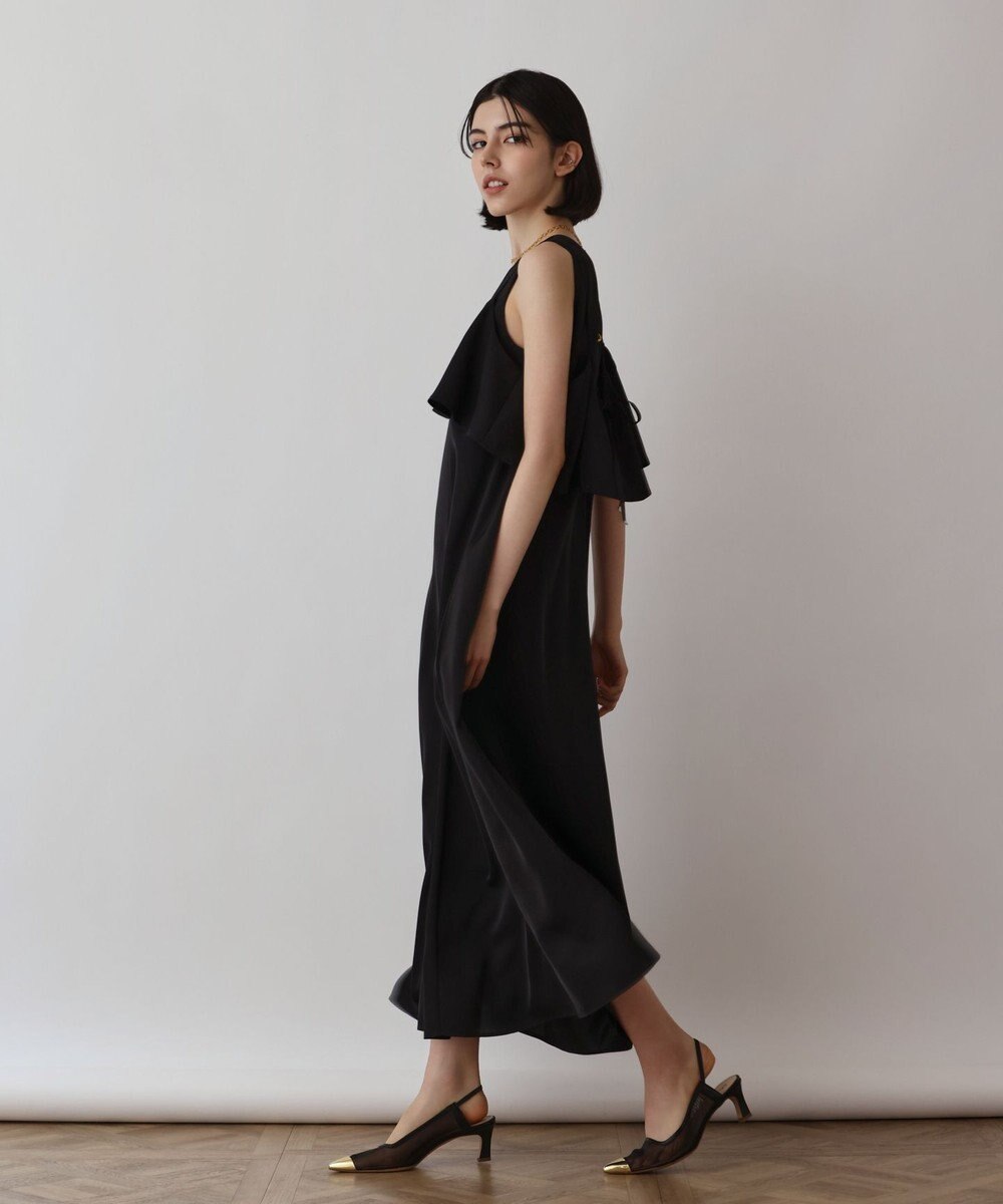 GRACE CONTINENTAL サテンレイヤードワンピース 