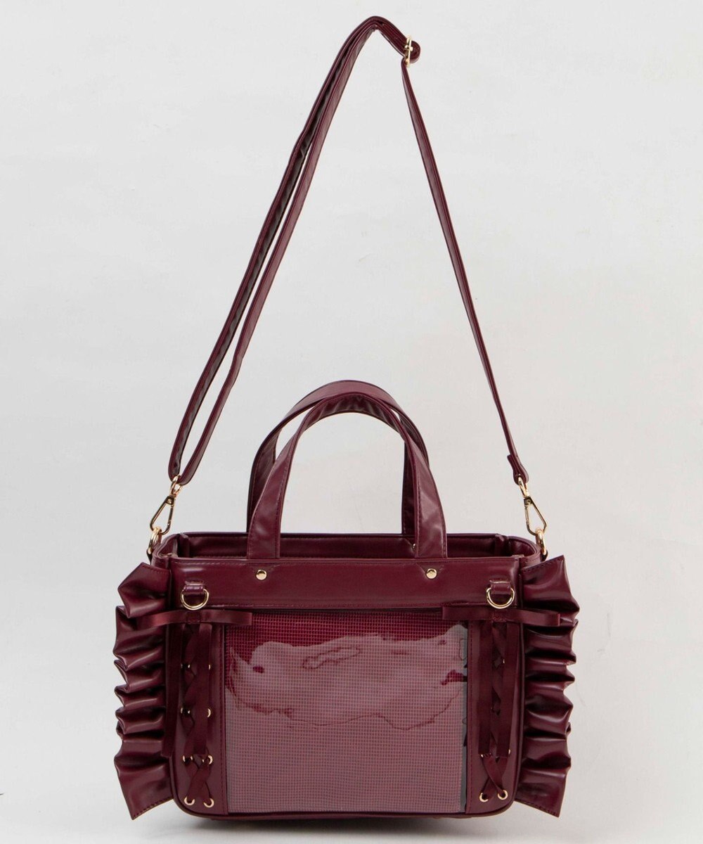 WEGO 【痛バ＆推し活グッズ】きらめきレースアップフリル痛ショルダー 