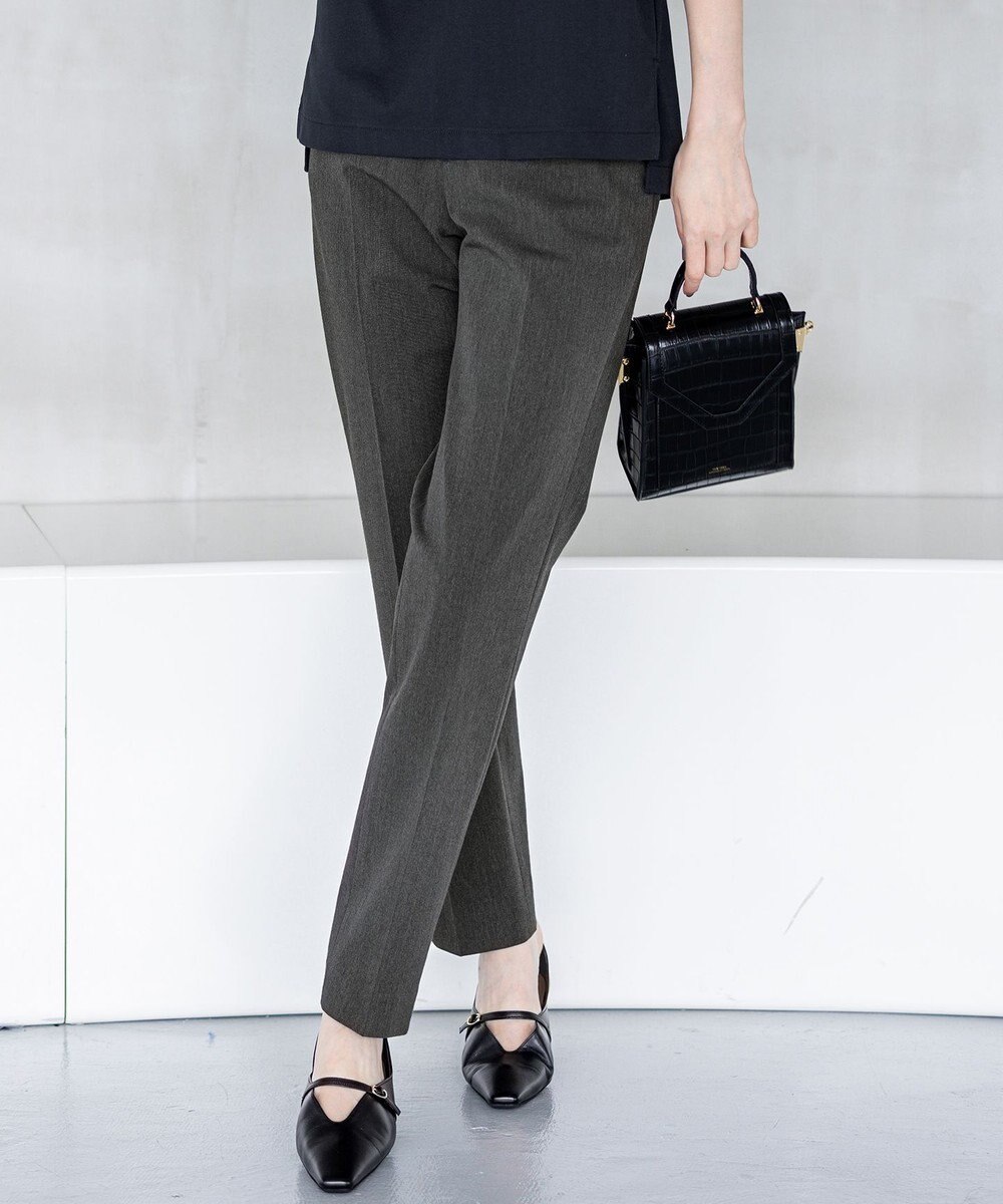 23区 L 【撥水加工/洗える】ドライ2WAYストレッチ テーパード パンツ 