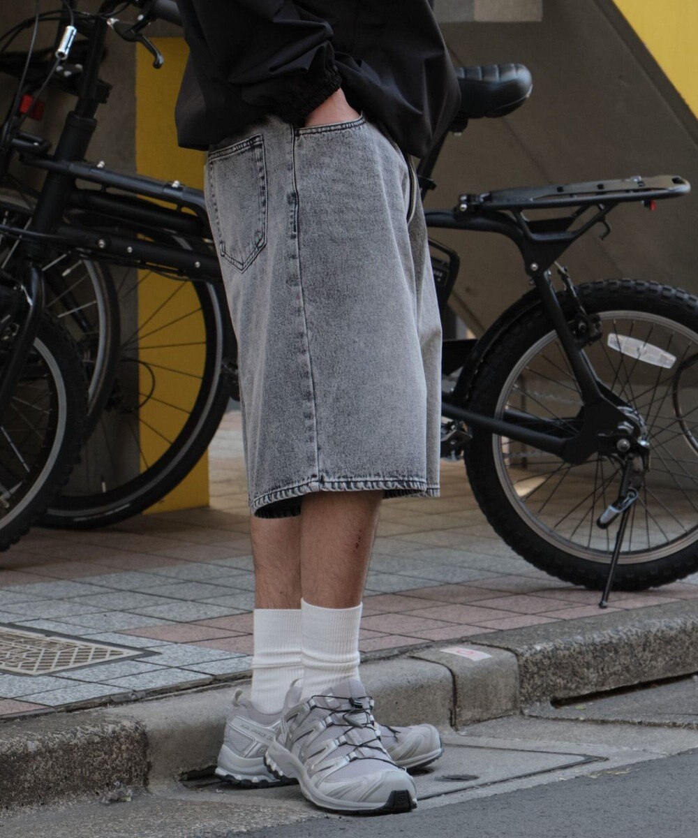 WEGO イージーバギーデニムショーツ 