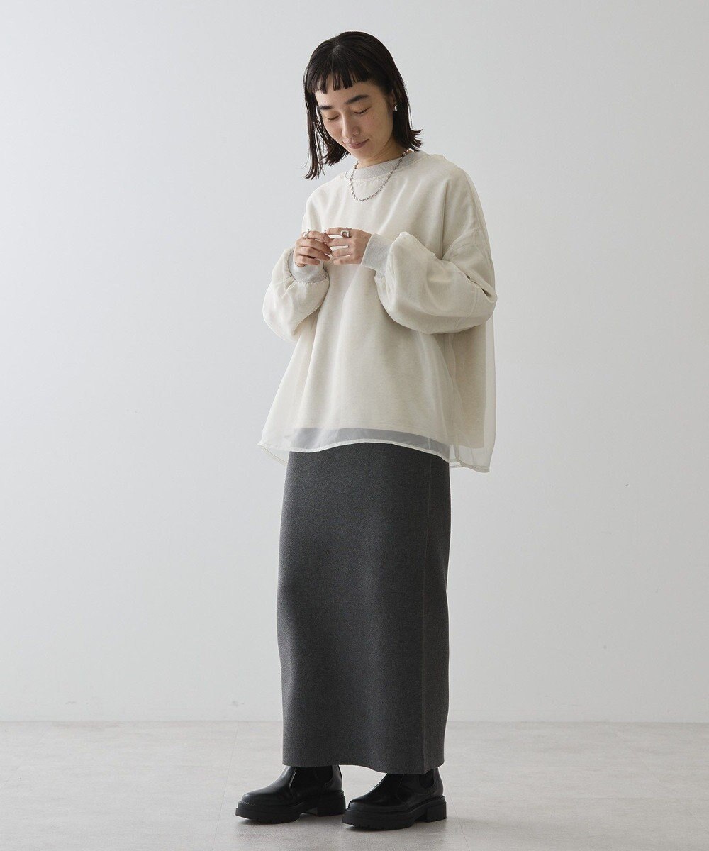 AMERICAN HOLIC オーガンジーレイヤードスウェット 