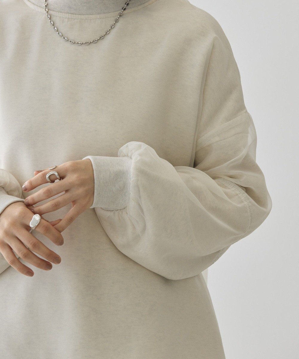 AMERICAN HOLIC オーガンジーレイヤードスウェット 