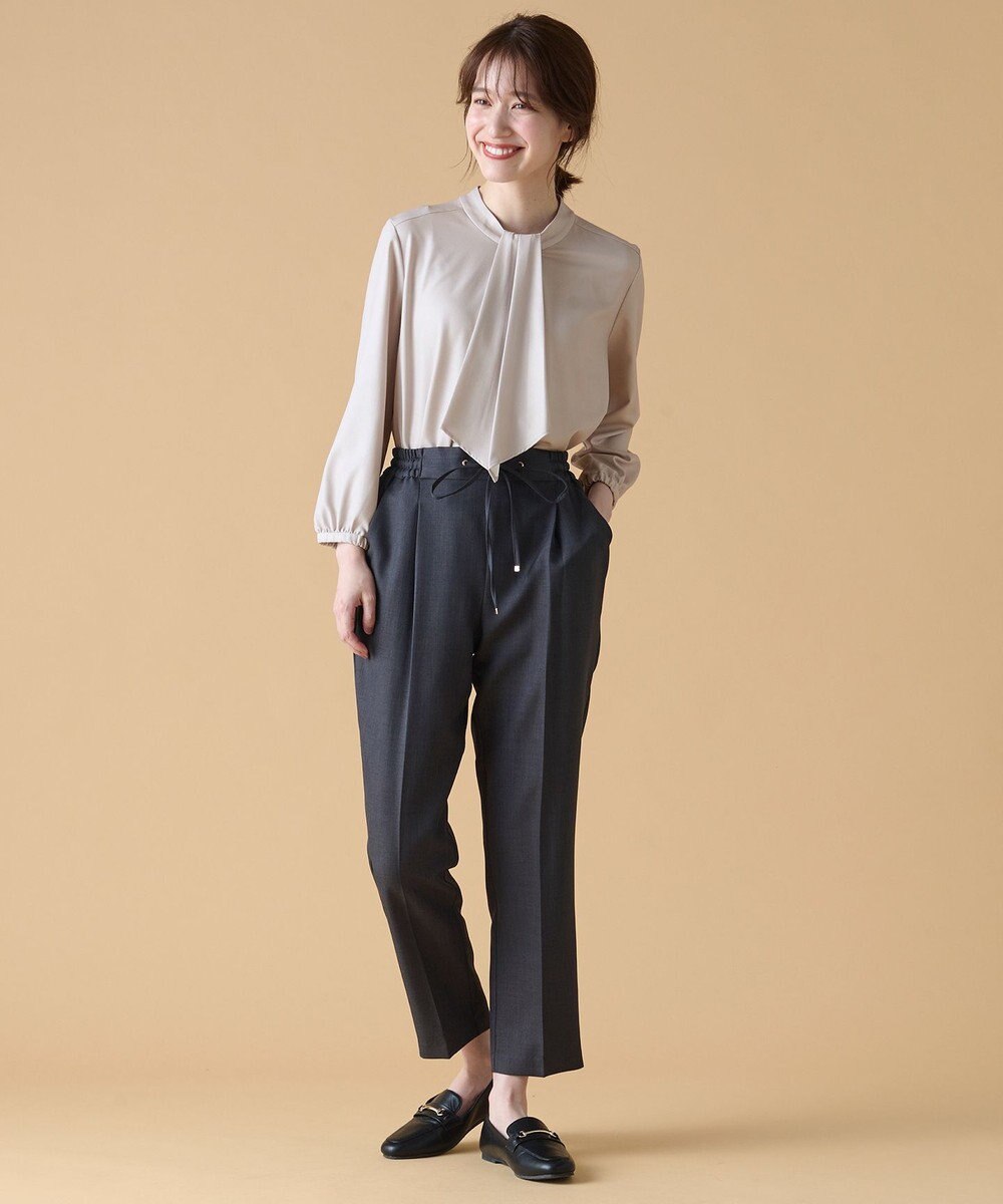 ANY 【洗濯機可能】プリントブラウス 