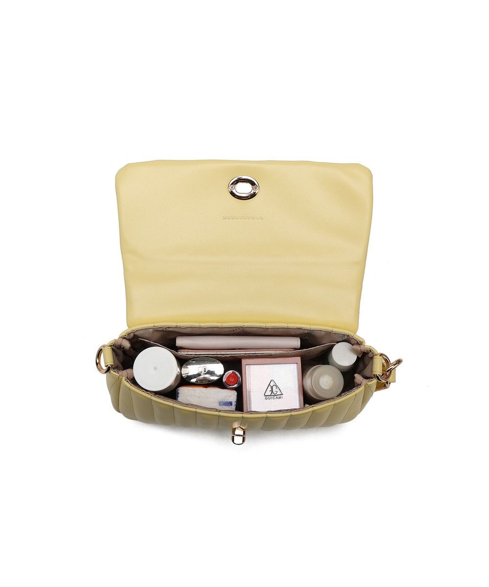 style code 【MERCURYDUO/マーキュリーデュオ】ストライプキルティング　フラップショルダーバッグ 