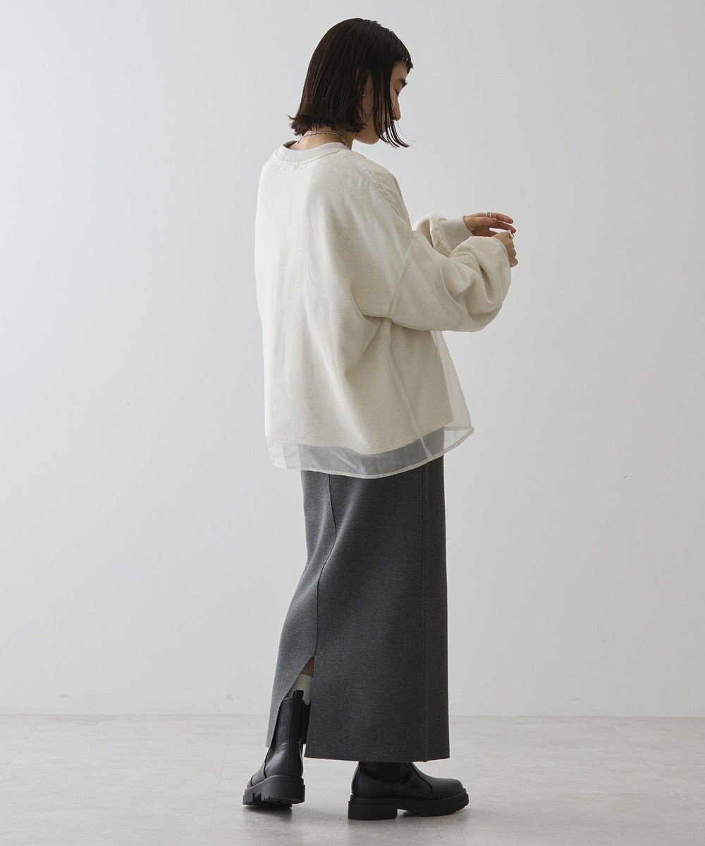 AMERICAN HOLIC オーガンジーレイヤードスウェット 