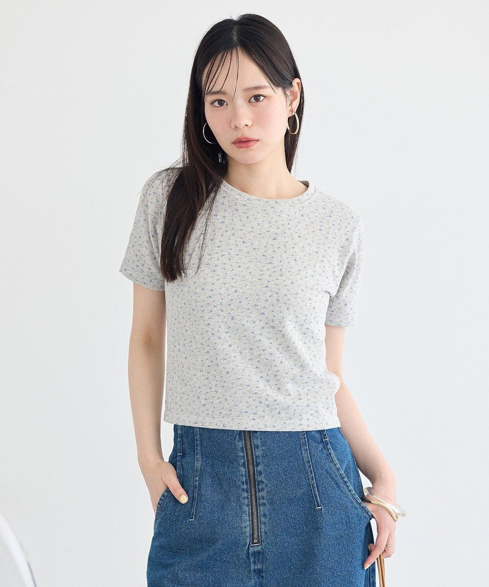 earth music&ecology アイレットミニ裏毛Tシャツ 