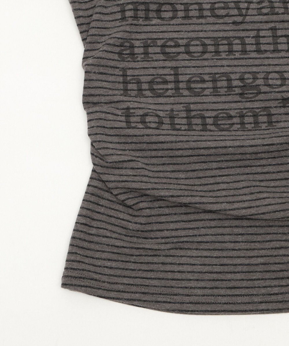 WEGO チョーカー付きボーダーロゴトップ 