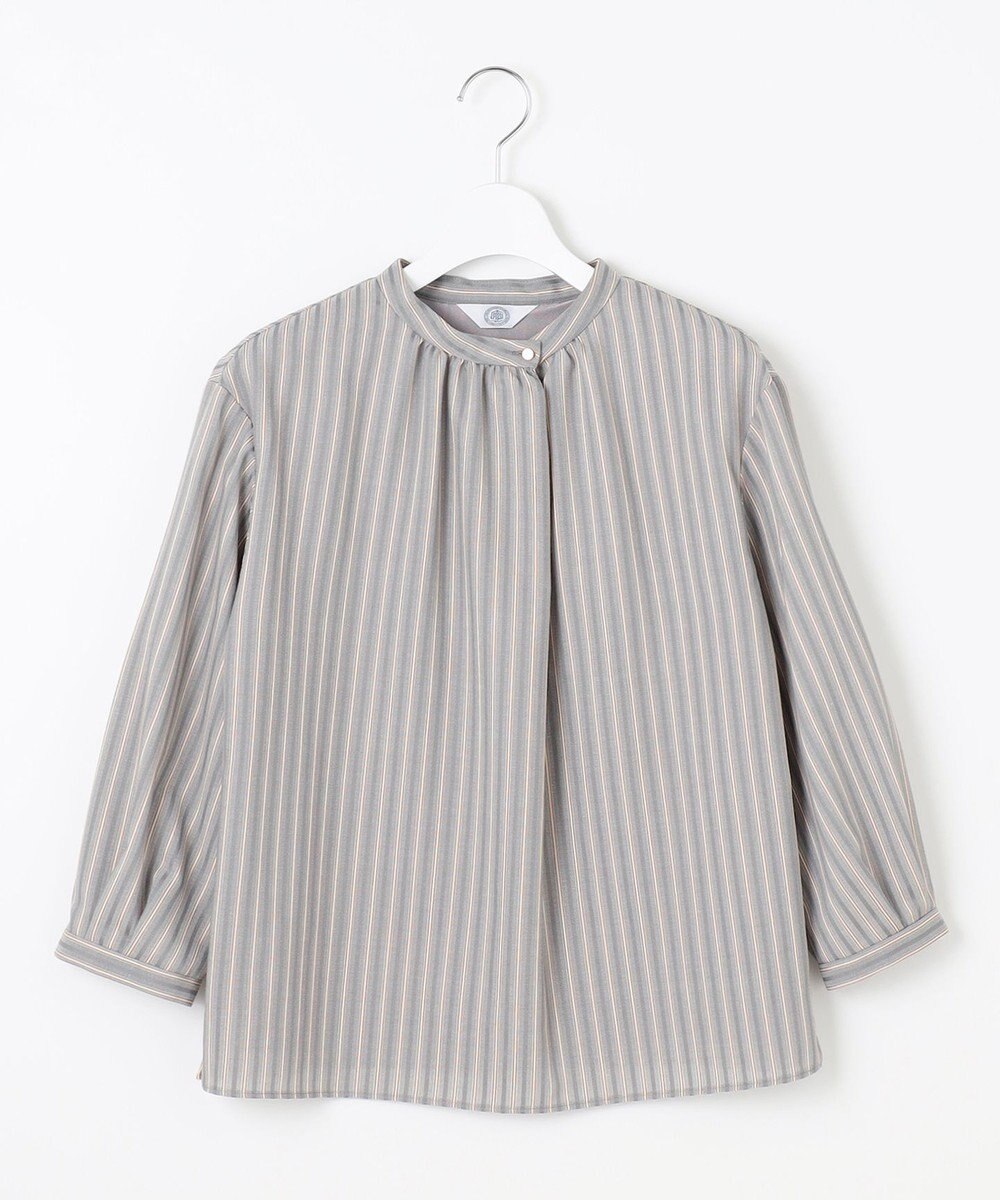 J.PRESS LADIES L TW ストライプ＆チェック カットソー 