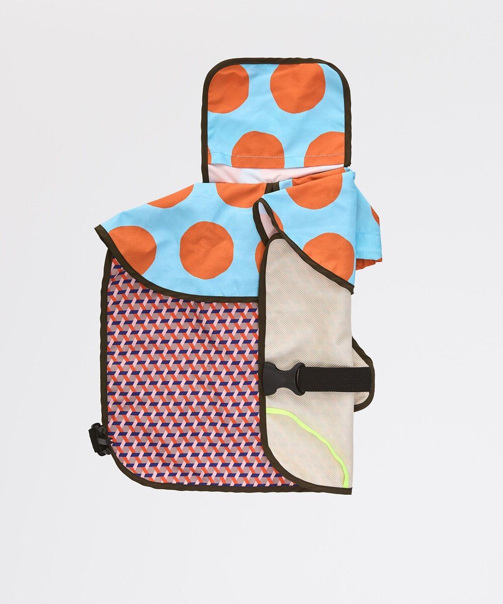 COQ DOTS CROSS ドッグポンチョ レインコート 