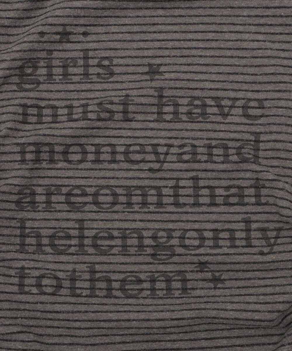 WEGO チョーカー付きボーダーロゴトップ 