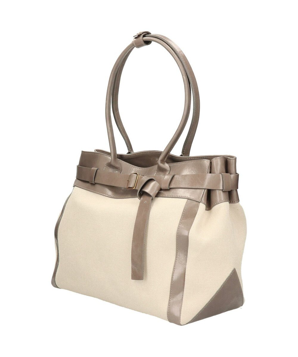 INTER-CHAUSSURES 【CHRISTIAN VILLA】レザーハンドルキャンバストート 