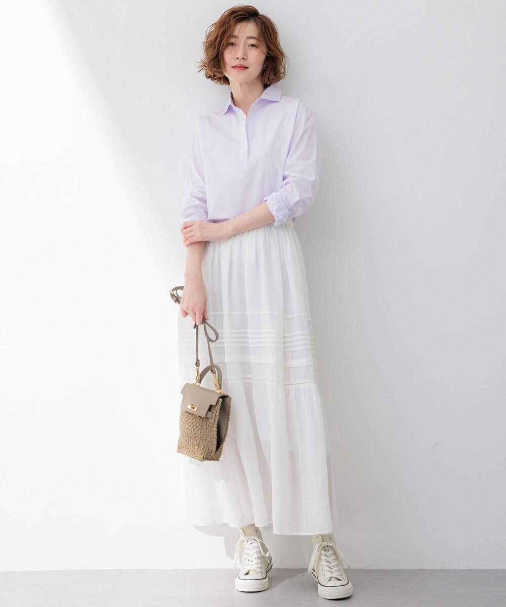 23区 L 【Oggi4月号掲載/洗える】CANCLINI スキッパー シャツ 