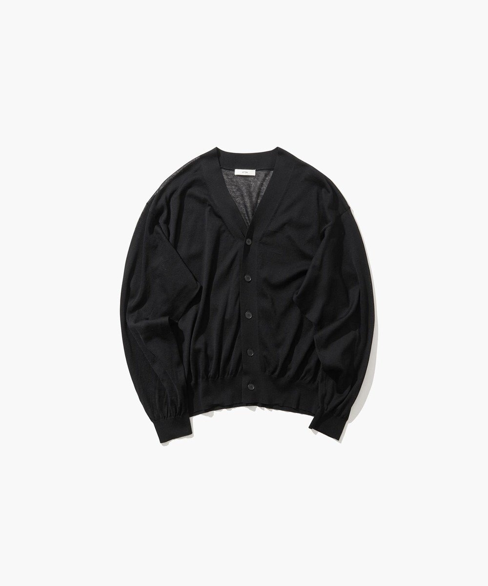 ATON COMPACT COTTON | Vネックニットカーディガン 
