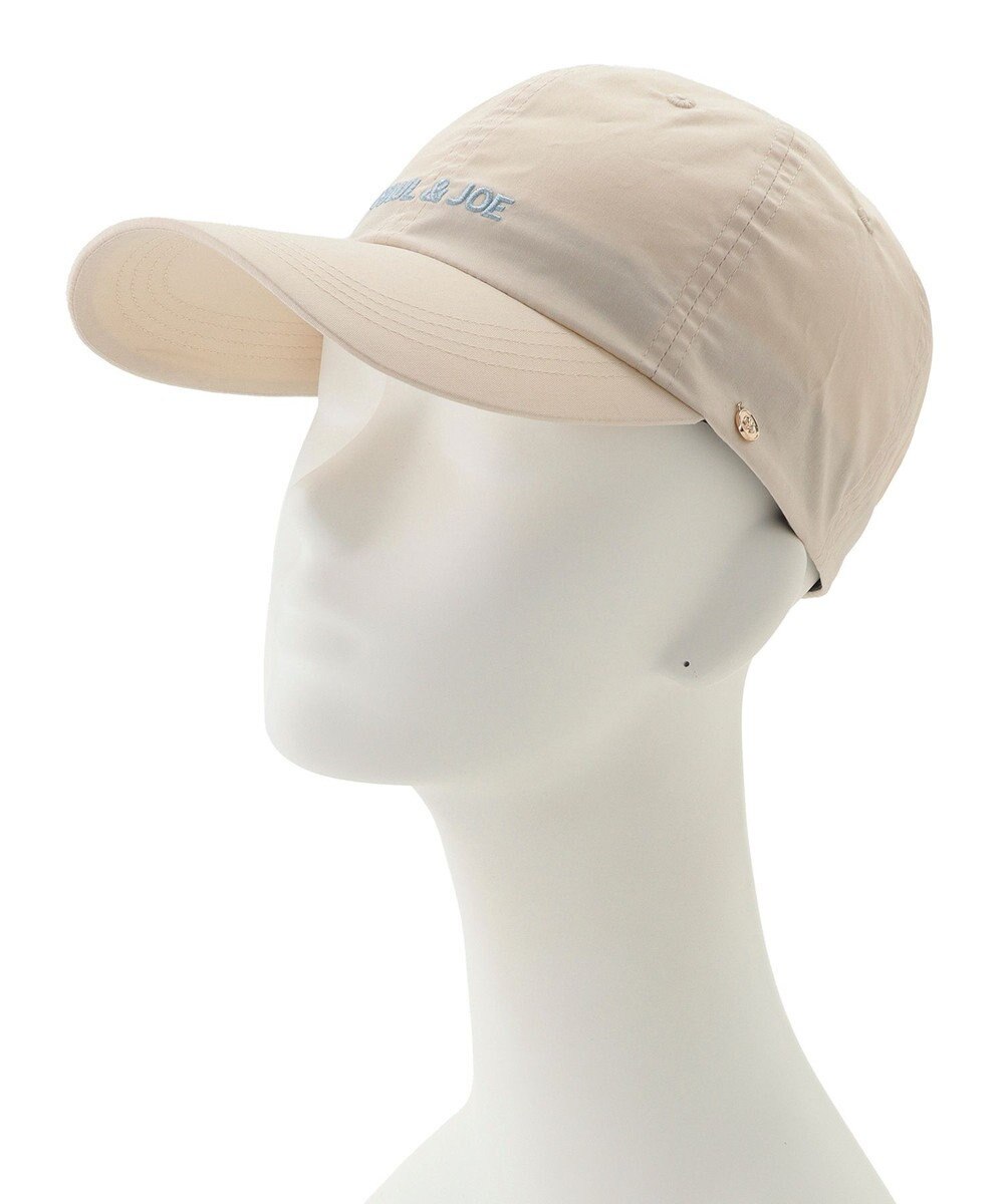 MOONBAT PAUL&JOE ACCESSOIRES(ポール&ジョー）ロゴ入り 深キャップ 帽子 ネコチャーム付 UVカット 