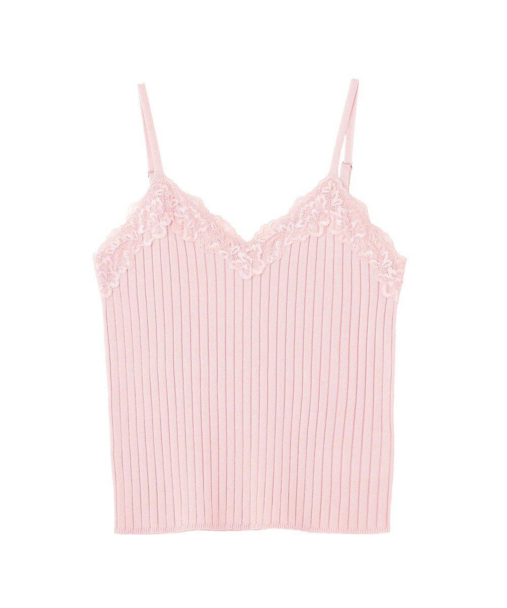 earth music&ecology レースリブキャミソール 