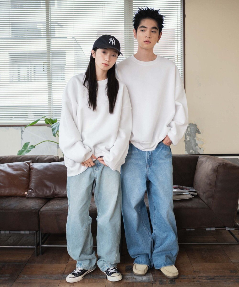 WEGO 【ユニセックス着用/MLXLサイズ展開/新色追加/裏起毛】スウェットプルオーバー 