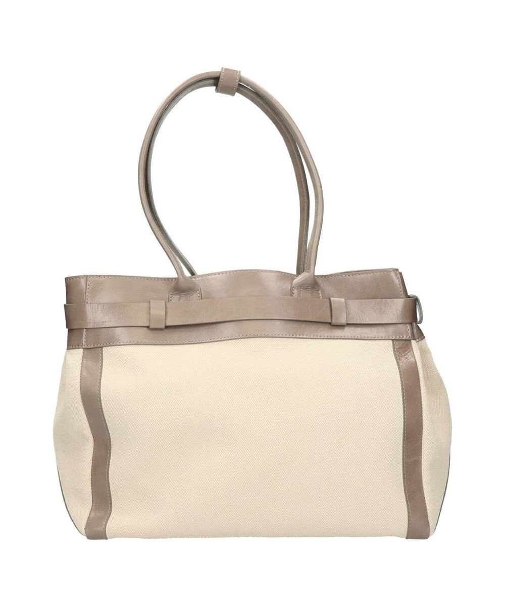 INTER-CHAUSSURES 【CHRISTIAN VILLA】レザーハンドルキャンバストート 