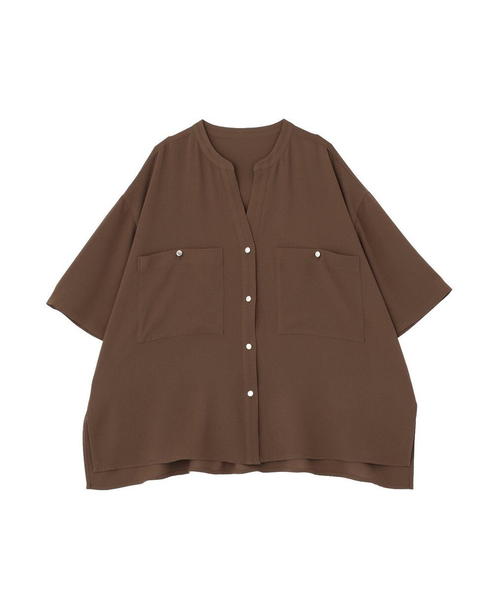 AMERICAN HOLIC 【WEB限定】ミリタリーWポケットスキッパーシャツ 
