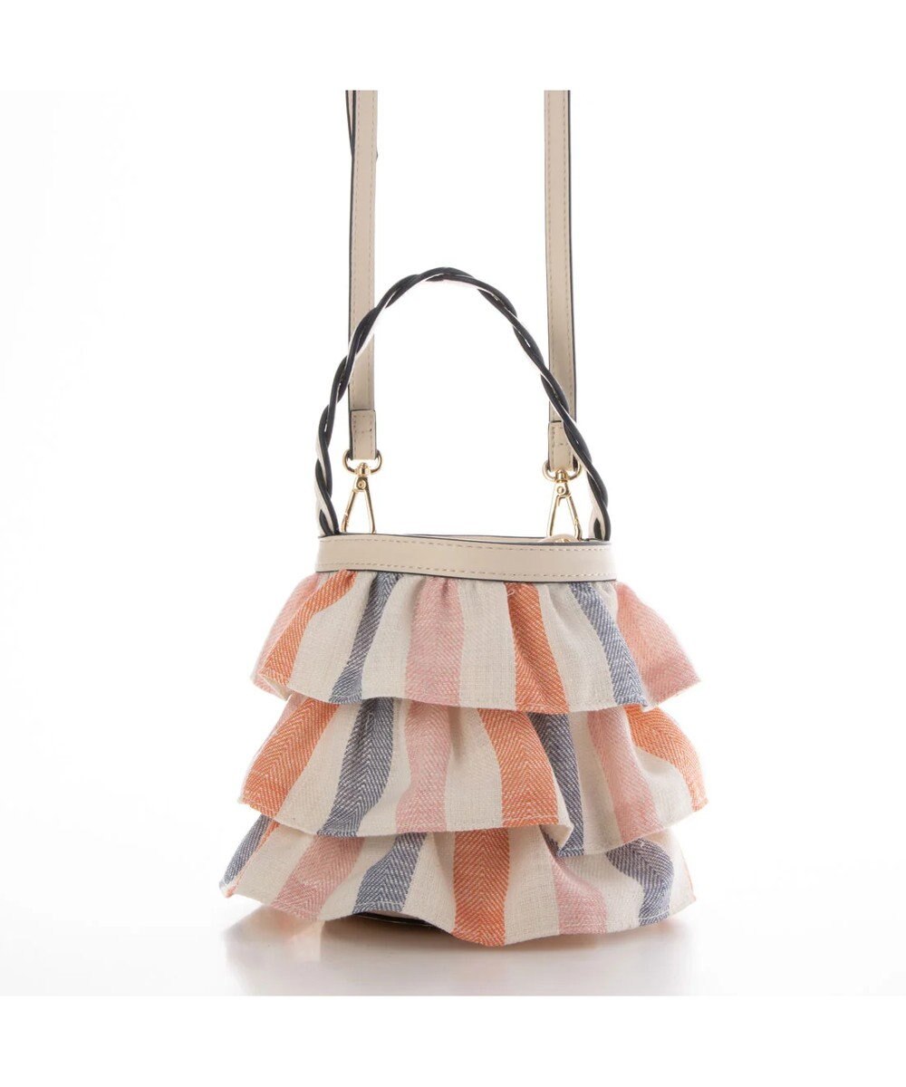 UNBILLION cachecache ミニフリルバケツ型2wayショルダーバッグ 