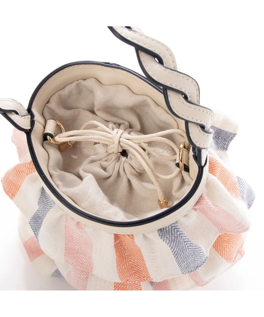 UNBILLION cachecache ミニフリルバケツ型2wayショルダーバッグ 